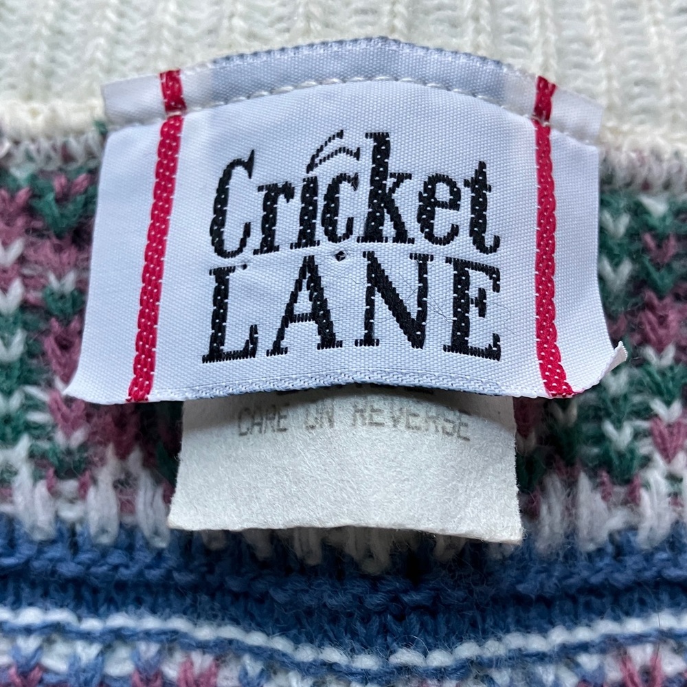 Cricket Lane Large Multicolor Patterned Sweater V… - image 2